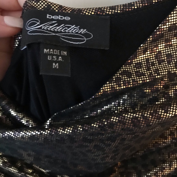 BEBE leopard one shoulder dress - Picture 3 of 4